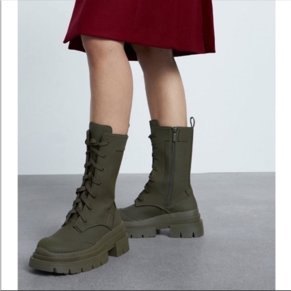Zara Chunky Combat Boots NWT - Picture 13 of 13